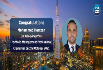 Congratulations Mohammed on Achieving PfMP..!